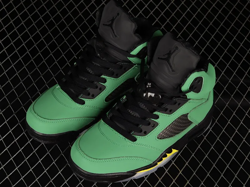 All categories Air Jordan Jordan series basketball shoes Air Jordan 5 Air Jordan 5 SE "Oregon Ducks" AJ5 Joe 5 Oregon Apple Green CK6631-307
